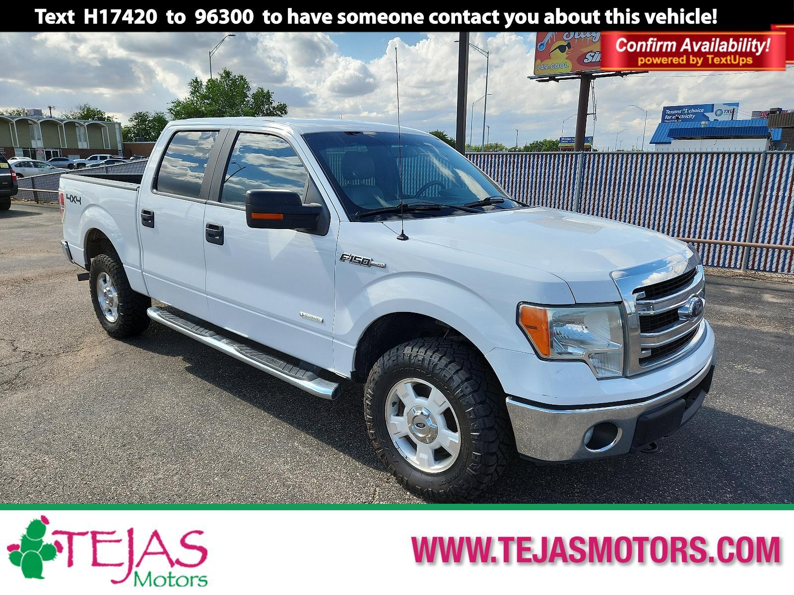 2014 WHITE Ford F-150 XLT (1FTFW1ET0EK) with an ENGINE: 3.5L V6 ECOBOOST engine, located at 4110 Avenue Q, Lubbock, 79412, 33.556553, -101.855820 - 05/20/2023 KEY IN ENVELOPE GOD - Photo #0