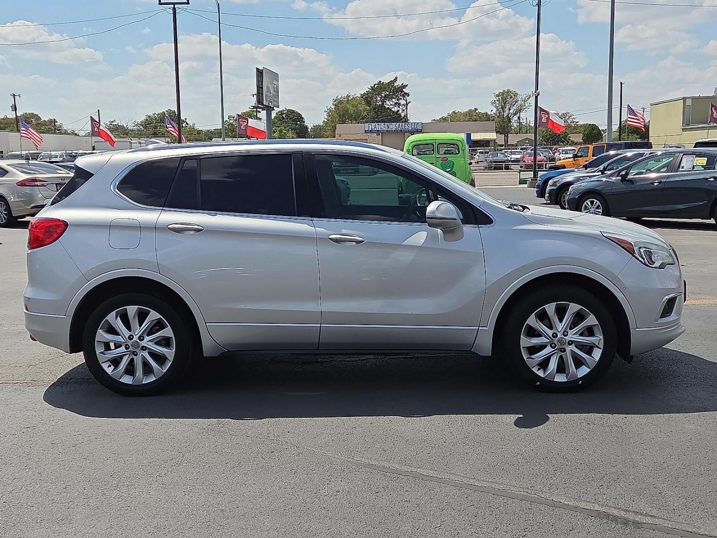 2016 Ebony Twilight Metallic - GB8 /Light Neutral/Ebony Accents - H36 Buick Envision Premium II (LRBFXFSX1GD) with an ECOTEC 2L I-4 gasoline direct injection, DOHC, variable valve control, intercooled turbo, premium unleaded, engine with 252HP engine, located at 4110 Avenue Q, Lubbock, 79412, 33.556553, -101.855820 - Photo#1