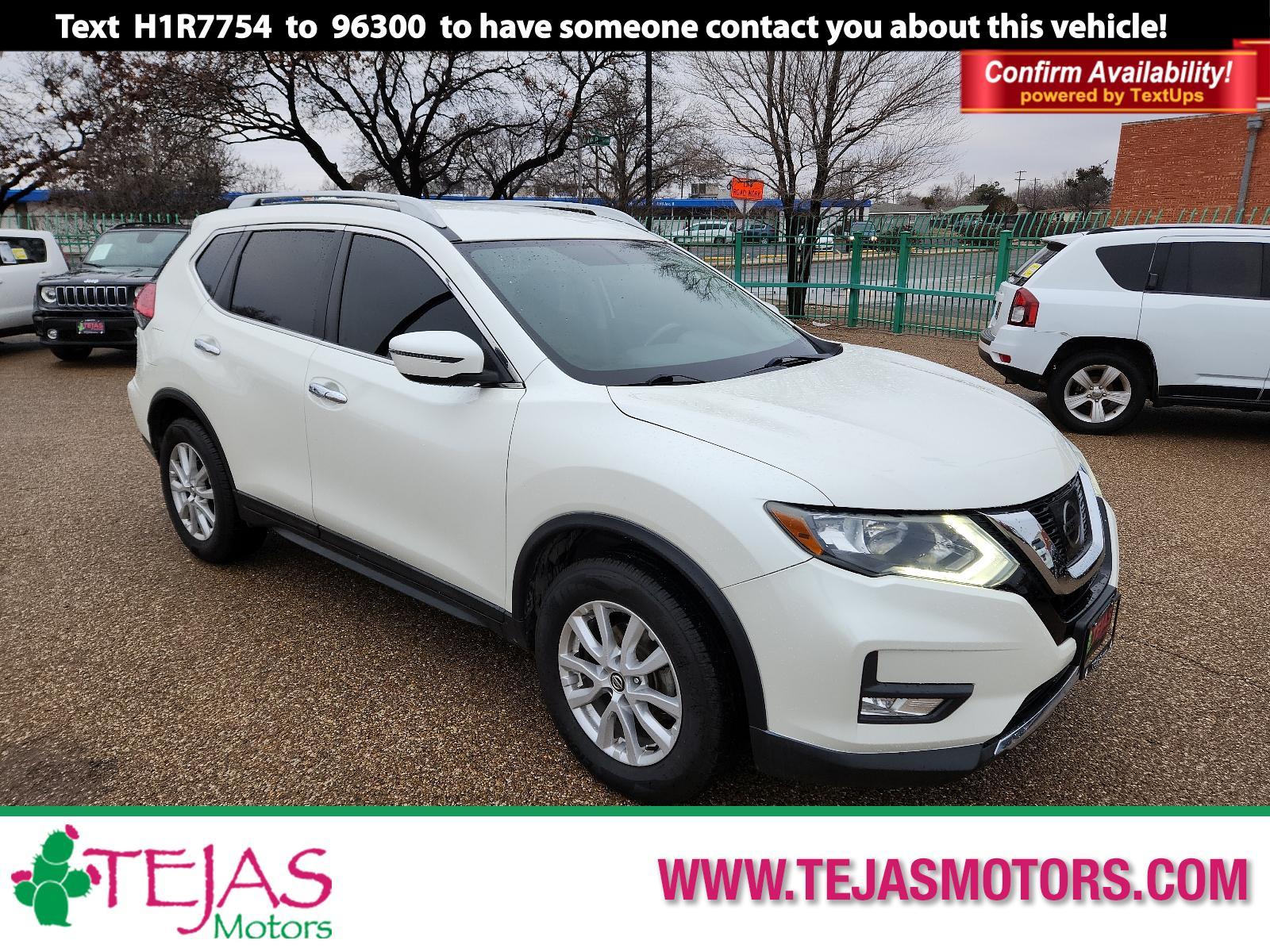 2017 WHITE Nissan Rogue SV (5N1AT2MT3HC) with an Engine: 2.5L DOHC 16-Valve I4 -inc: ECO mode engine, located at 4110 Avenue Q, Lubbock, 79412, 33.556553, -101.855820 - 01/02/2024 key and inspection in envelope god - Photo #0