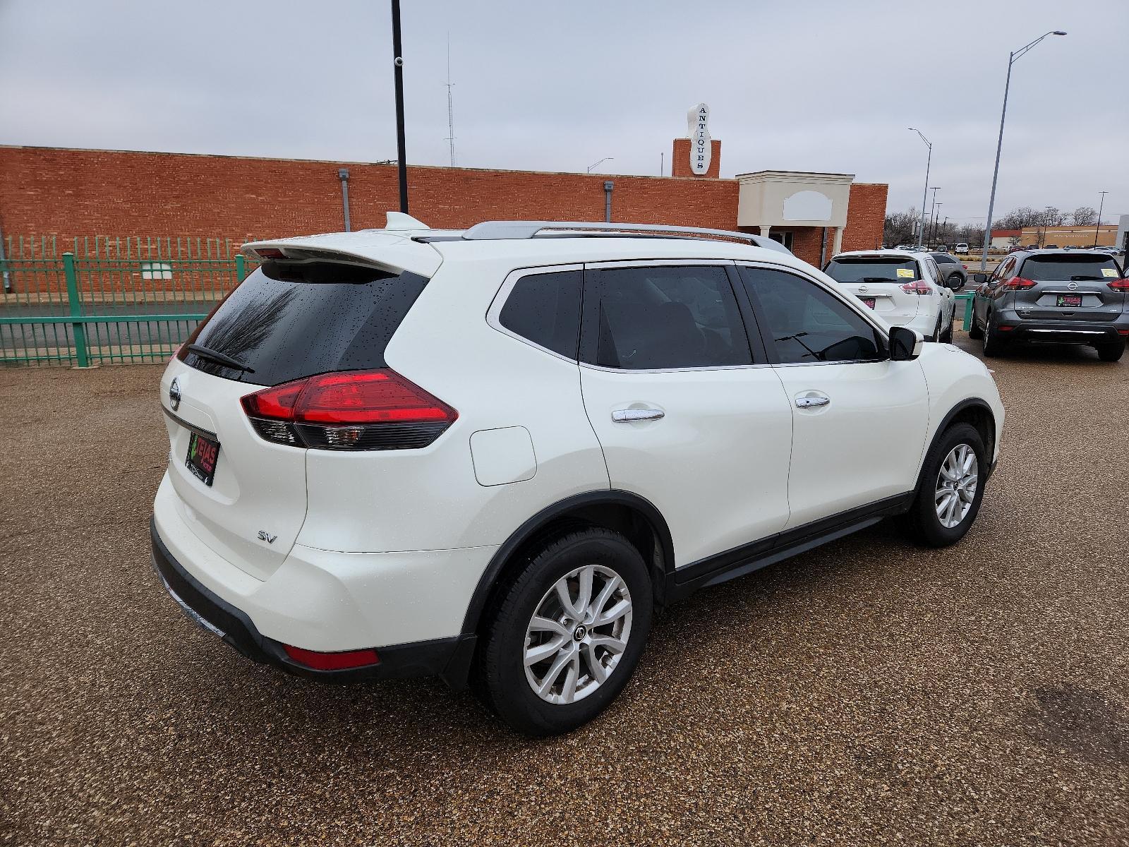 2017 WHITE Nissan Rogue SV (5N1AT2MT3HC) with an Engine: 2.5L DOHC 16-Valve I4 -inc: ECO mode engine, located at 4110 Avenue Q, Lubbock, 79412, 33.556553, -101.855820 - 01/02/2024 key and inspection in envelope god - Photo #1