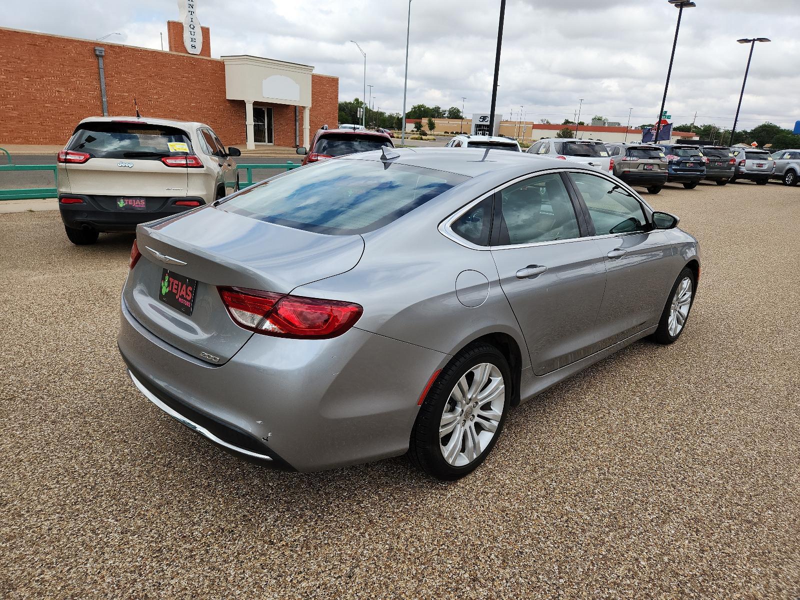 2016 SILVER Chrysler 200 Limited (1C3CCCAB6GN) with an ENGINE: 2.4L I4 MULTIAIR engine, located at 4110 Avenue Q, Lubbock, 79412, 33.556553, -101.855820 - 05/19/2023 INSPECTION IN ENVELOPE GOD - Photo #1