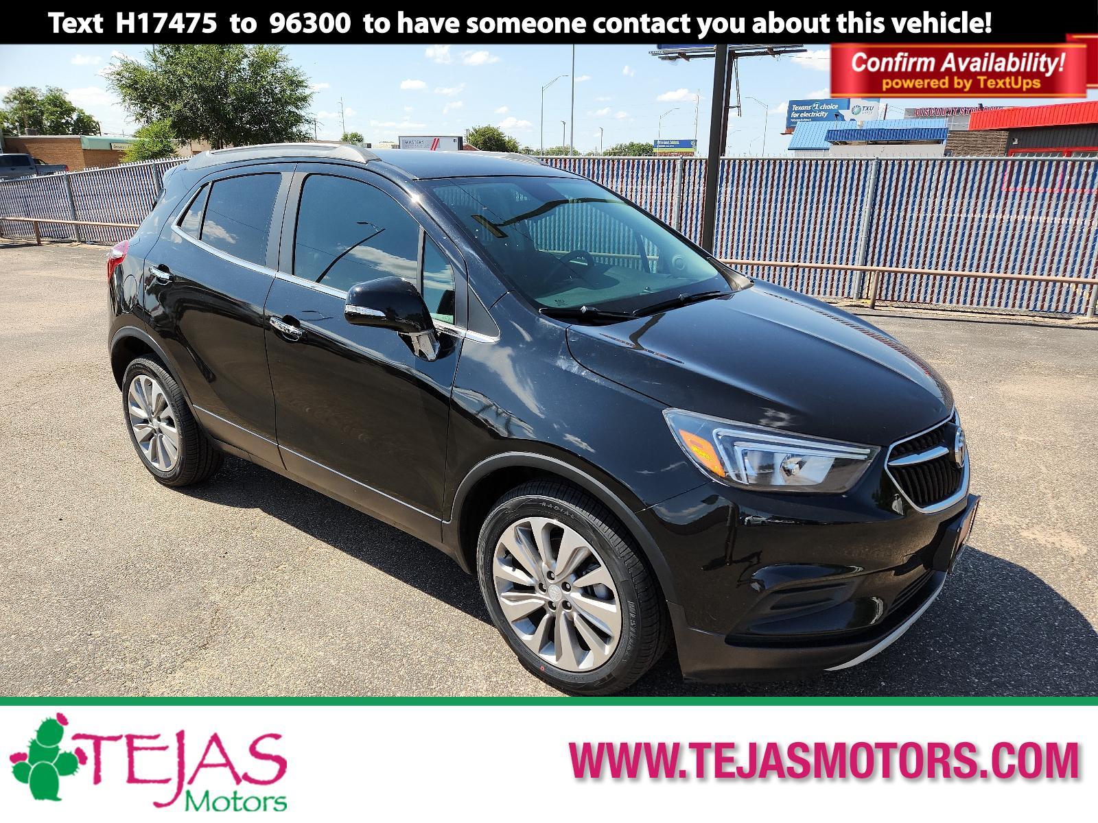 2018 BLACK Buick Encore Preferred (KL4CJASB5JB) with an ENGINE, ECOTEC TURBO 1.4L VARIABLE VALVE TIMING DOHC 4-CYLINDER SEQUENTIAL MFI engine, located at 4110 Avenue Q, Lubbock, 79412, 33.556553, -101.855820 - 07/01/2023 INSPECTION IN ENVELOPE GOD 07/06/2023 KEY IN ENVELOPE GOD - Photo #0