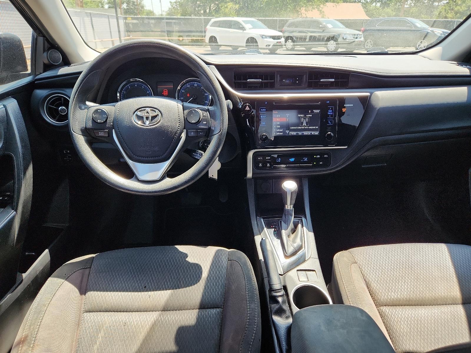 2017 BLACK Toyota Corolla LE (5YFBURHE5HP) with an Engine: 1.8L I-4 DOHC Dual VVT-i engine, located at 4110 Avenue Q, Lubbock, 79412, 33.556553, -101.855820 - 07/11/2023 KEY IN ENVELOPE GOD - Photo #5