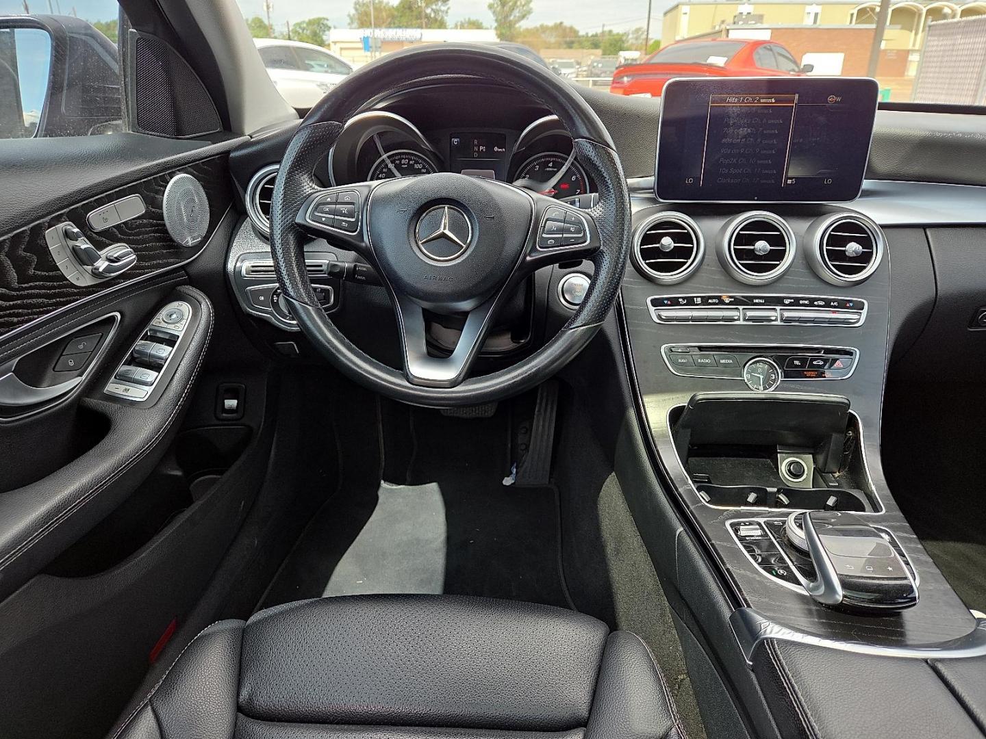 2016 Steel Gray Metallic - 755 /Black - 101 Mercedes-Benz C 300 (55SWF4JB9GU) with an 2L I-4 gasoline direct injection, DOHC, variable valve control, intercooled turbo, premium unleaded, engine with 241HP engine, located at 4110 Avenue Q, Lubbock, 79412, 33.556553, -101.855820 - Photo#7