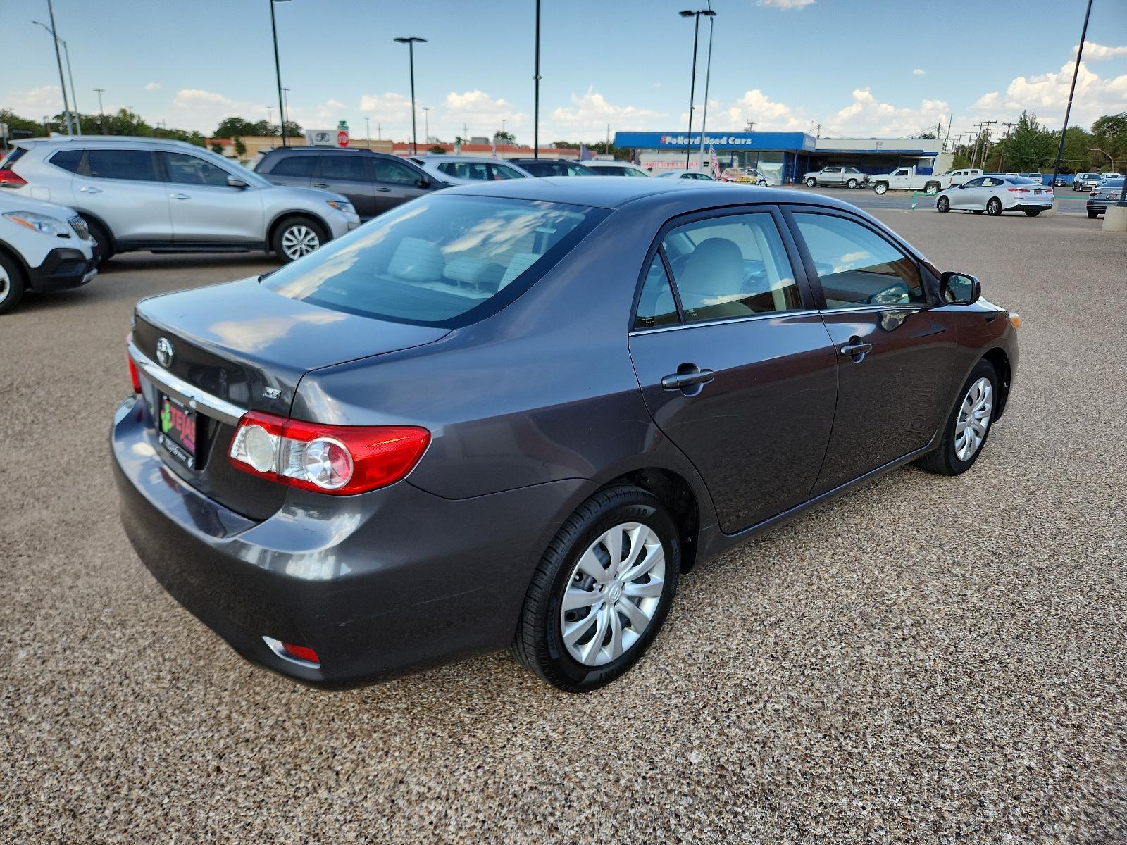 2013 GRAY Toyota Corolla L (5YFBU4EE4DP) with an 1.8L DOHC SFI 16-valve VVT-i I4 engine engine, located at 4110 Avenue Q, Lubbock, 79412, 33.556553, -101.855820 - 08/11/2023 KEY AND INSPECTION IN ENVELOPE GOD - Photo #1