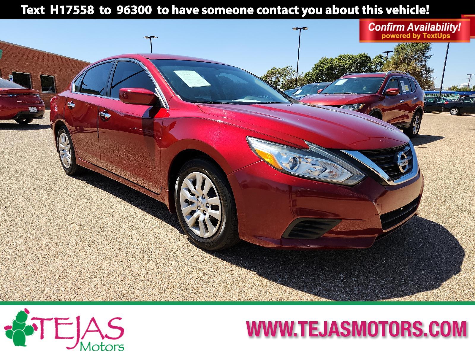 2017 RED /Charcoal - G Nissan Altima 2.5 S (1N4AL3AP3HC) with an Engine: 2.5L DOHC 16-Valve 4-Cylinder engine, located at 4110 Avenue Q, Lubbock, 79412, 33.556553, -101.855820 - 08/23/2023 INSPECTION IN ENVELOPE GOD 08/25/2023 KEY IN ENVELOPE GOD - Photo #0