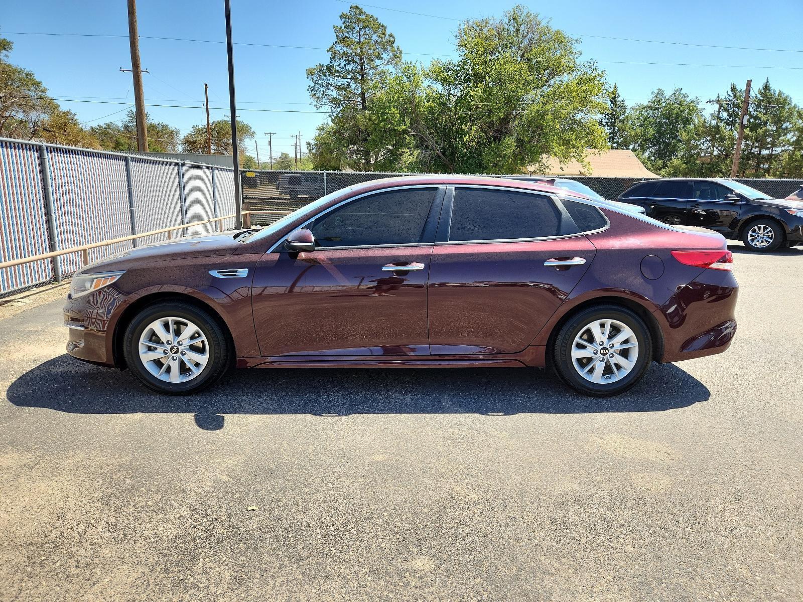 2018 PURPLE /Beige - BHH Kia Optima LX (5XXGT4L35JG) with an Engine: 2.4L DOHC I4 GDI engine, located at 4110 Avenue Q, Lubbock, 79412, 33.556553, -101.855820 - 09/01/2023 INSPECTION IN ENVELOPE GOD 09/02/2023 KEY IN ENVELOPE GOD - Photo #1