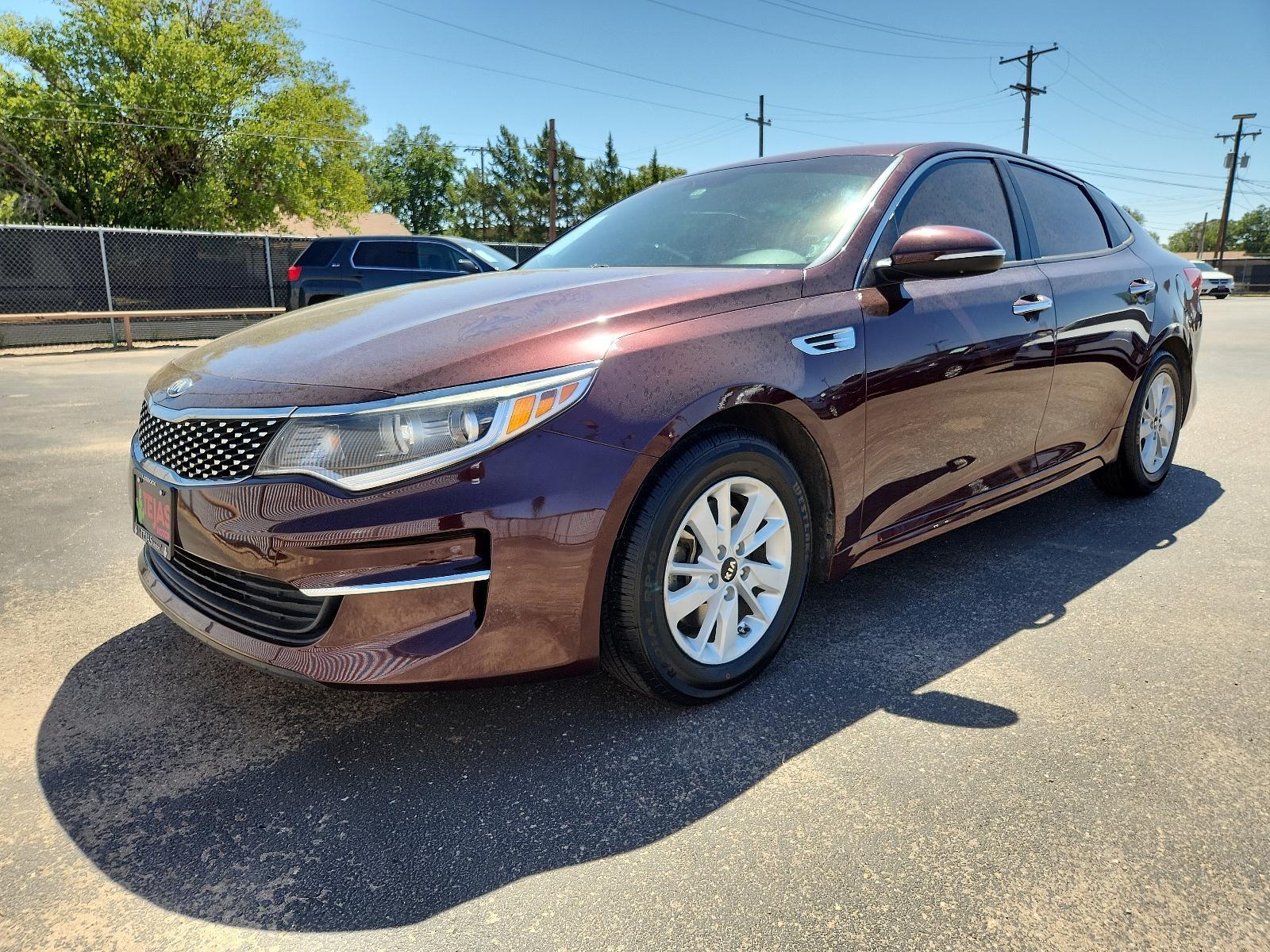2018 PURPLE /Beige - BHH Kia Optima LX (5XXGT4L35JG) with an Engine: 2.4L DOHC I4 GDI engine, located at 4110 Avenue Q, Lubbock, 79412, 33.556553, -101.855820 - 09/01/2023 INSPECTION IN ENVELOPE GOD 09/02/2023 KEY IN ENVELOPE GOD - Photo #2