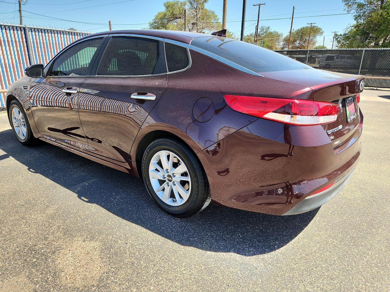 2018 PURPLE /Beige - BHH Kia Optima LX (5XXGT4L35JG) with an Engine: 2.4L DOHC I4 GDI engine, located at 4110 Avenue Q, Lubbock, 79412, 33.556553, -101.855820 - 09/01/2023 INSPECTION IN ENVELOPE GOD 09/02/2023 KEY IN ENVELOPE GOD - Photo #3