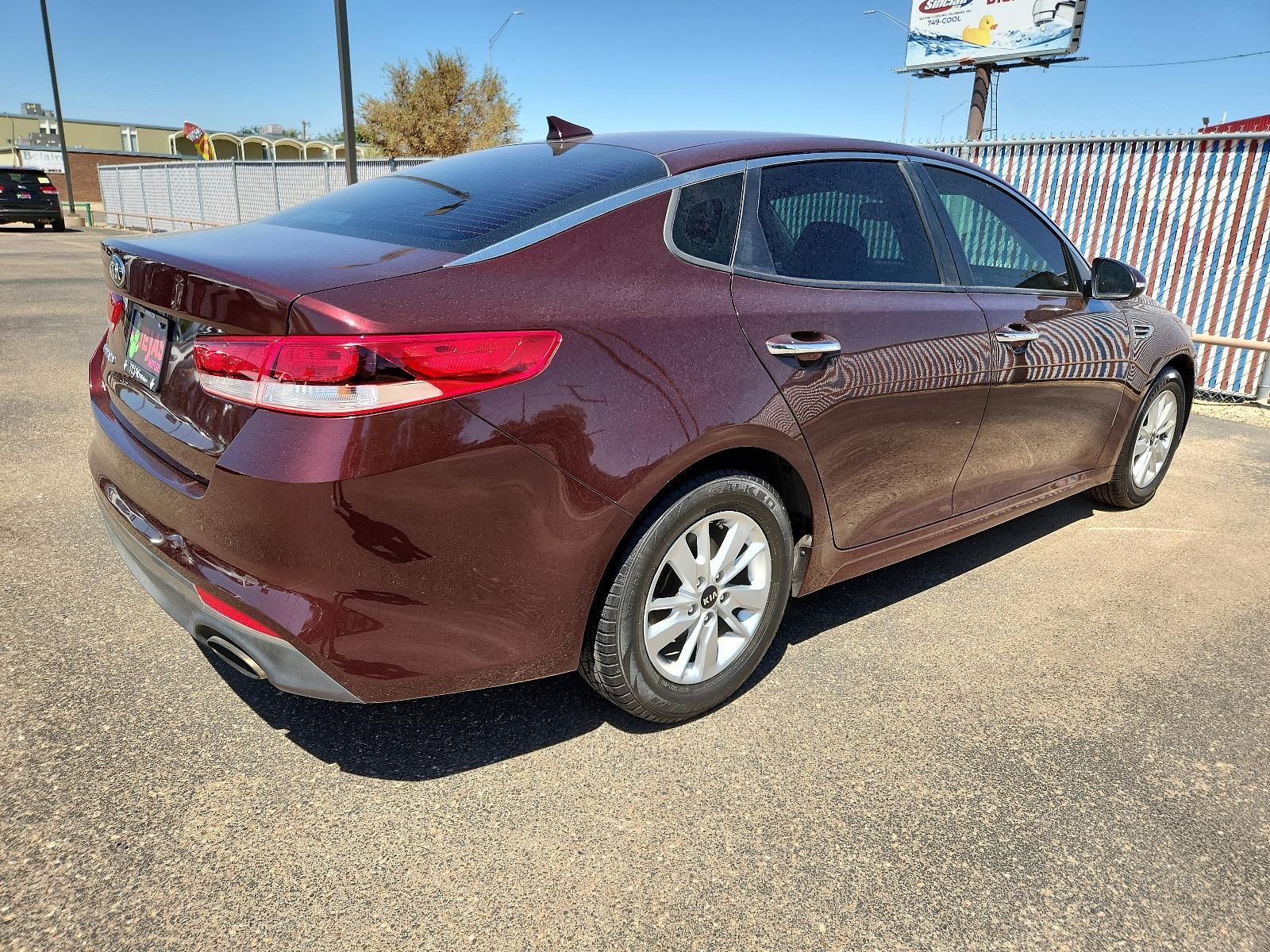 2018 PURPLE /Beige - BHH Kia Optima LX (5XXGT4L35JG) with an Engine: 2.4L DOHC I4 GDI engine, located at 4110 Avenue Q, Lubbock, 79412, 33.556553, -101.855820 - 09/01/2023 INSPECTION IN ENVELOPE GOD 09/02/2023 KEY IN ENVELOPE GOD - Photo #4