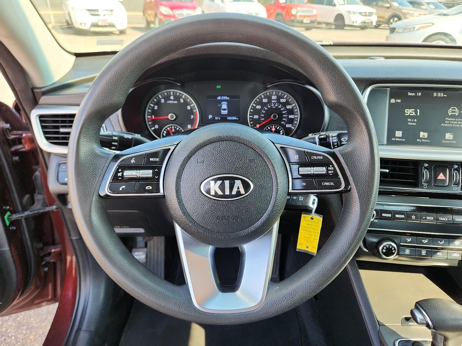 2019 PURPLE Kia Optima LX (5XXGT4L34KG) with an Engine: 2.4L DOHC I4 GDI engine, located at 4110 Avenue Q, Lubbock, 79412, 33.556553, -101.855820 - 09/09/2023 KEY AND INSPECTION IN ENVELOPE GOD - Photo #10