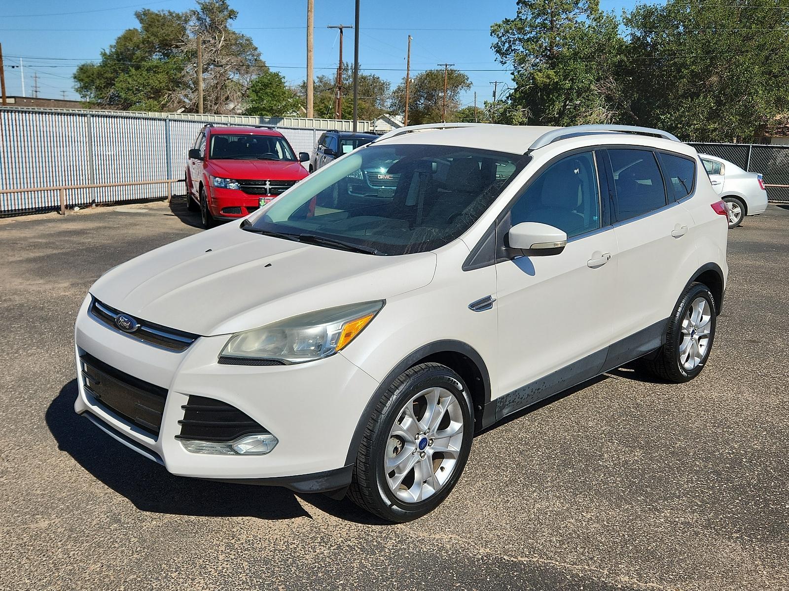 2014 WHITE Ford Escape Titanium (1FMCU0J93EU) with an ENGINE: 2.0L ECOBOOST engine, located at 4110 Avenue Q, Lubbock, 79412, 33.556553, -101.855820 - 10/12/2023 KEY AND INSPECTION IN ENVELOPE GOD - Photo #3