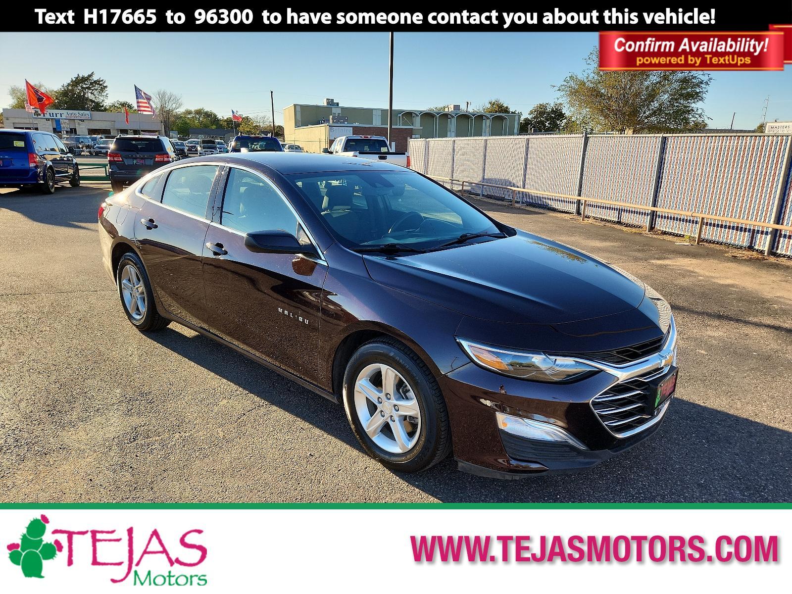 2020 MAROON Chevrolet Malibu LS (1G1ZC5ST9LF) with an ENGINE, 1.5L TURBO DOHC 4-CYLINDER DI engine, located at 4110 Avenue Q, Lubbock, 79412, 33.556553, -101.855820 - 10/26/2023 KEY IN ENVELOPE GOD - Photo #0
