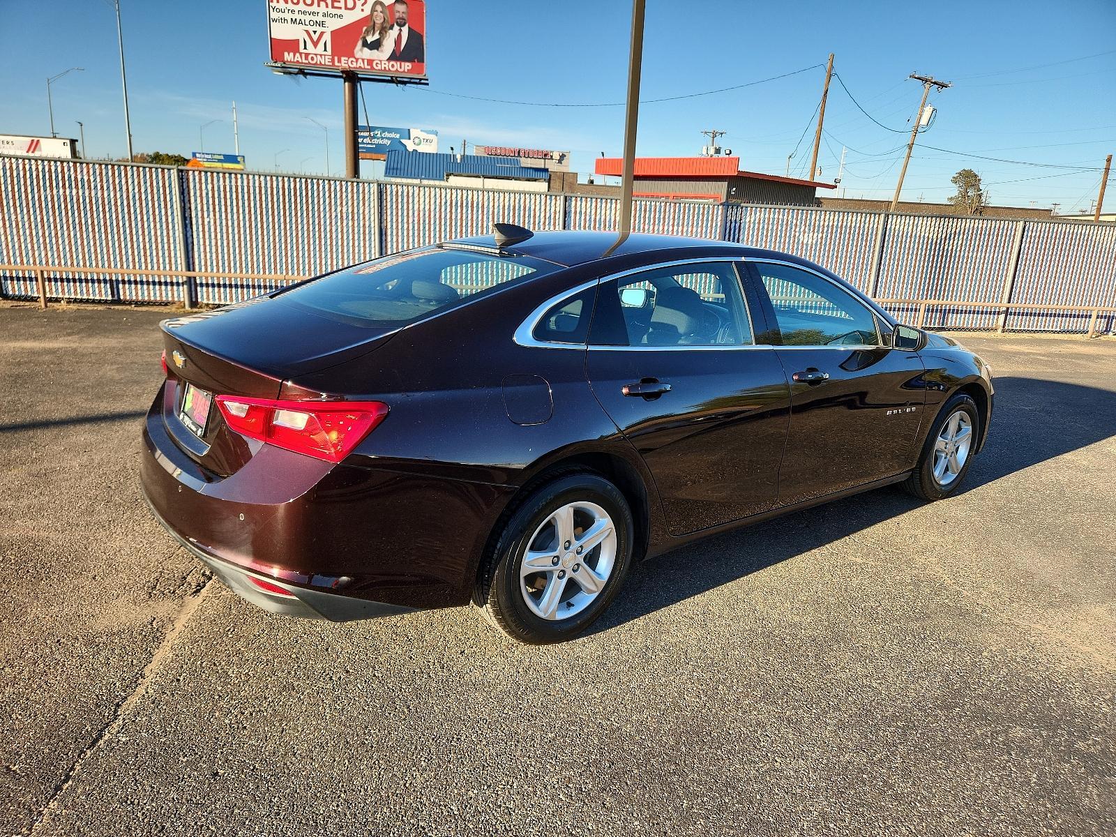 2020 MAROON Chevrolet Malibu LS (1G1ZC5ST9LF) with an ENGINE, 1.5L TURBO DOHC 4-CYLINDER DI engine, located at 4110 Avenue Q, Lubbock, 79412, 33.556553, -101.855820 - 10/26/2023 KEY IN ENVELOPE GOD - Photo #1