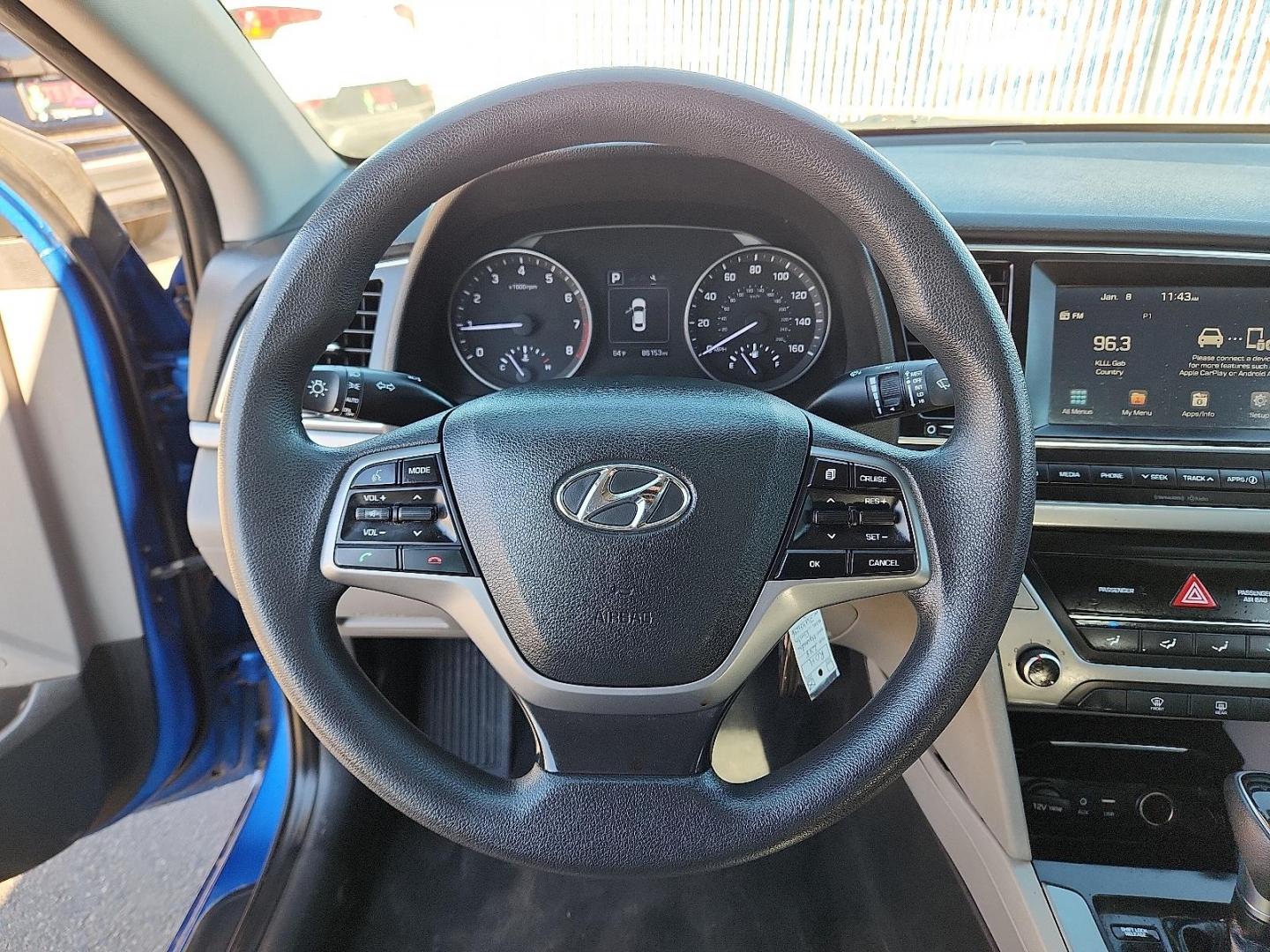2018 Electric Blue Metallic - N4B /Gray - PKG Hyundai Elantra SEL (KMHD84LF6JU) with an Nu 2L I-4 DOHC, D-CVVT variable valve control, regular unleaded, engine with 147HP engine, located at 4110 Avenue Q, Lubbock, 79412, 33.556553, -101.855820 - Photo#10