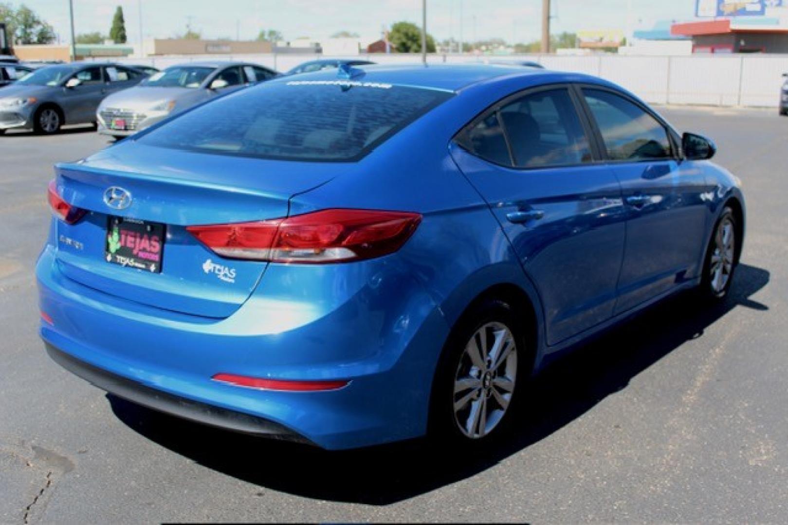 2018 Electric Blue Metallic - N4B /Gray - PKG Hyundai Elantra SEL (KMHD84LF6JU) with an Nu 2L I-4 DOHC, D-CVVT variable valve control, regular unleaded, engine with 147HP engine, located at 4110 Avenue Q, Lubbock, 79412, 33.556553, -101.855820 - 02/17/206 KEY IN ENVELOPE GOD- Photo#2