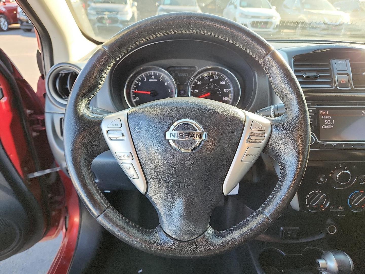 2018 Cayenne Red - NAH /Charcoal - G Nissan Versa 1.6 SV (3N1CN7AP8JL) with an 1.6L I-4 DOHC, variable valve control, regular unleaded, engine with 109HP engine, located at 4110 Avenue Q, Lubbock, 79412, 33.556553, -101.855820 - Photo#10