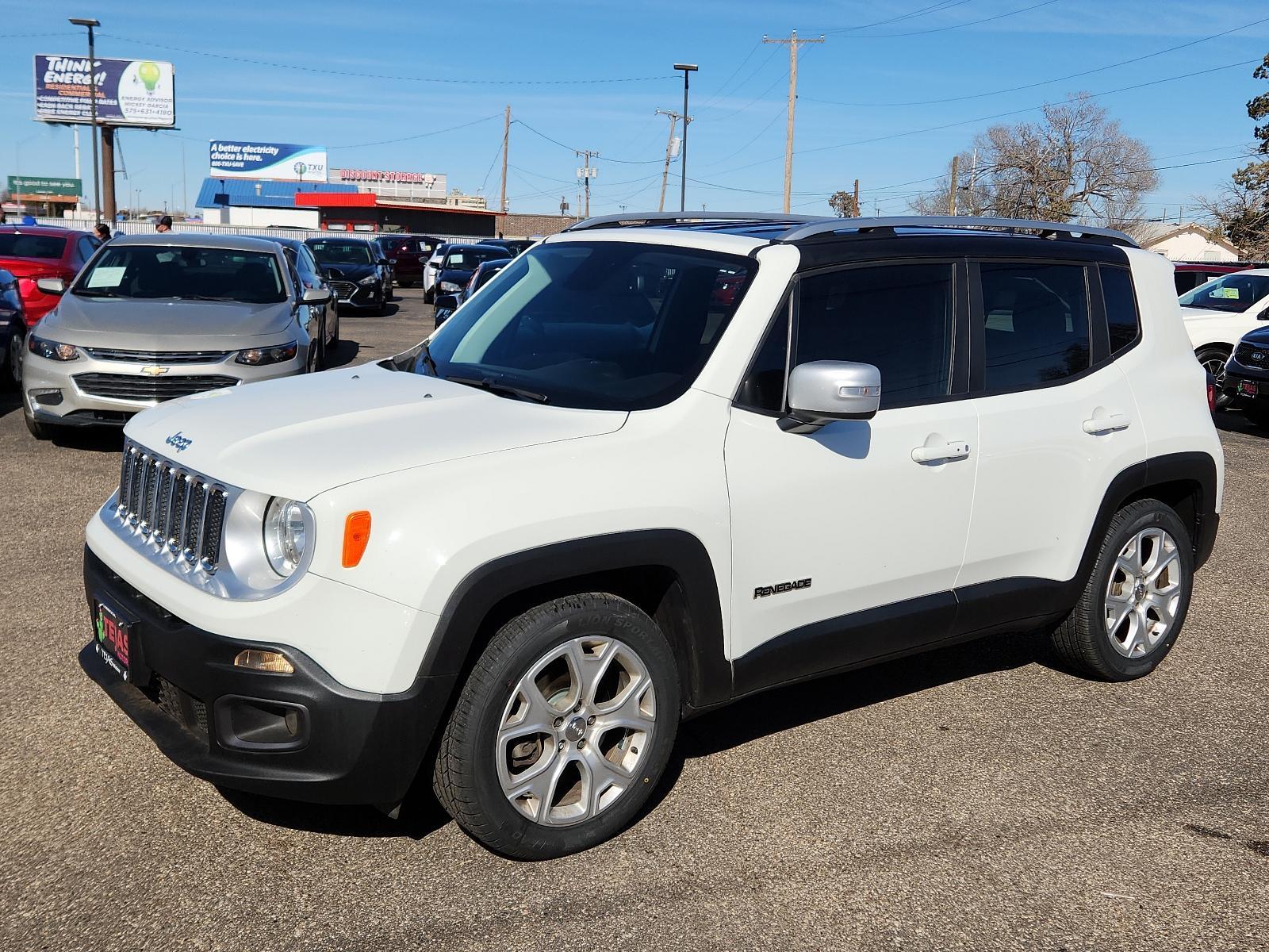 2018 WHITE Jeep Renegade Limited (ZACCJADB3JP) with an ENGINE: 2.4L I4 MULTIAIR engine, located at 4110 Avenue Q, Lubbock, 79412, 33.556553, -101.855820 - 01/16/2024 INSPECTION IN ENVENTORY GOD 01/30/2024 KEY IN ENVELOPE GOD - Photo #3