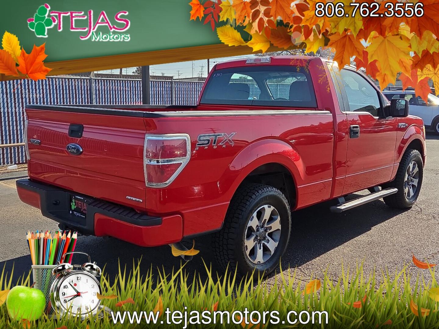 2014 Race Red /Black - DS Ford F-150 STX (1FTMF1CM2EK) with an 3.7L V-6 DOHC, variable valve control, regular unleaded, engine with 302HP engine, located at 4110 Avenue Q, Lubbock, 79412, 33.556553, -101.855820 - 08/18/2026 KEY IN ENVELOPE GOD- Photo#1