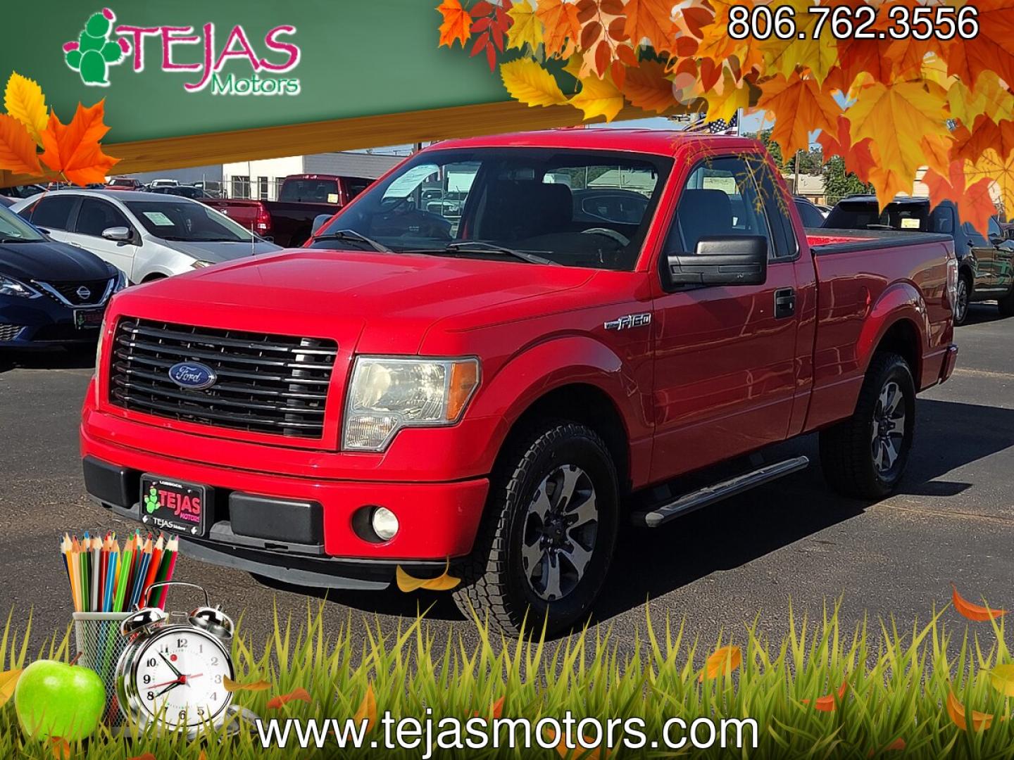 2014 Race Red /Black - DS Ford F-150 STX (1FTMF1CM2EK) with an 3.7L V-6 DOHC, variable valve control, regular unleaded, engine with 302HP engine, located at 4110 Avenue Q, Lubbock, 79412, 33.556553, -101.855820 - 08/18/2026 KEY IN ENVELOPE GOD- Photo#4