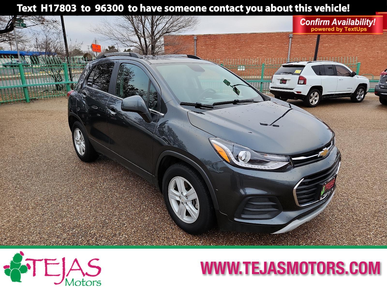 2018 GRAY Chevrolet Trax LT (KL7CJLSB3JB) with an ENGINE, ECOTEC TURBO 1.4L VARIABLE VALVE TIMING DOHC 4-CYLINDER SEQUENTIAL MFI engine, located at 4110 Avenue Q, Lubbock, 79412, 33.556553, -101.855820 - 01/23/2024 INSPECTION IN ENVELOPE GOD 01/30/2024 KEY IN ENVELOPE GOD - Photo #0