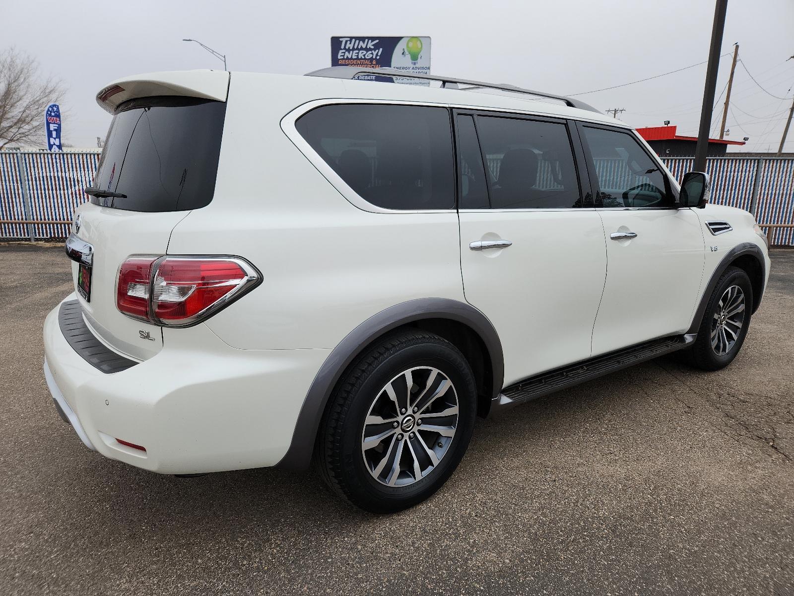 2017 WHITE /Grey Nissan Armada SL (JN8AY2ND9H9) with an Engine: 5.6L DOHC 32V Endurance V8 engine, located at 4110 Avenue Q, Lubbock, 79412, 33.556553, -101.855820 - 01/30/2024 INSPECTION AND KEY IN INVENTORY GOD - Photo #3