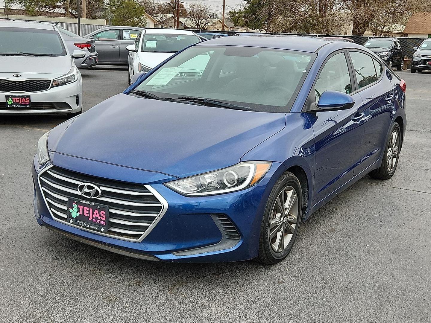2017 BLUE Hyundai Elantra SE (5NPD84LF4HH) with an Nu 2L I-4 DOHC, D-CVVT variable valve control, regular unleaded, engine with 147HP engine, located at 4110 Avenue Q, Lubbock, 79412, 33.556553, -101.855820 - 01/30/2024 INSPECTION AND KEY IN ENVELOPE GOD - Photo#3