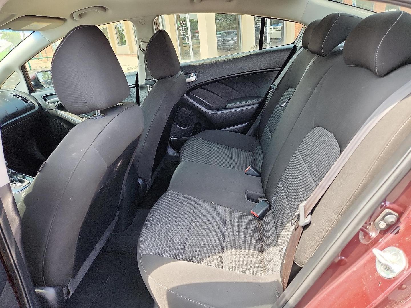 2017 Garnet Red - B4N /Black - WK Kia Forte LX (3KPFK4A74HE) with an 2L I-4 DOHC, D-CVVT variable valve control, regular unleaded, engine with 147HP engine, located at 4110 Avenue Q, Lubbock, 79412, 33.556553, -101.855820 - Photo#6
