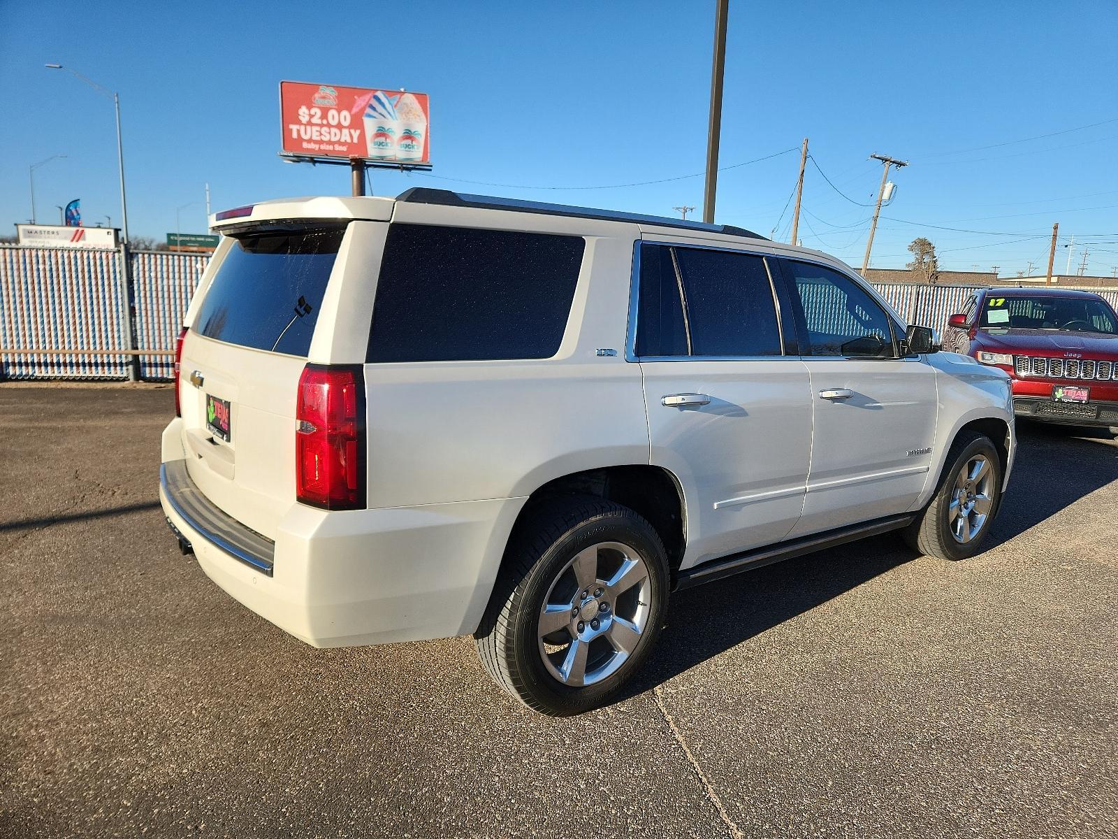 2015 WHTIE Chevrolet Tahoe LTZ (1GNSCCKC6FR) with an ENGINE, 5.3L ECOTEC3 V8 WITH ACTIVE FUEL MANAGEMENT, DIRECT INJECTION AND VARIABLE VALVE TIMING engine, located at 4110 Avenue Q, Lubbock, 79412, 33.556553, -101.855820 - 02/02/2024 KEY AND INSPECTION IN ENVELOPE GOD - Photo #1