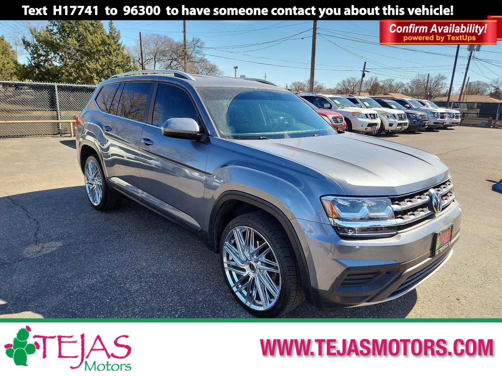 2018 GRAY Volkswagen Atlas 2.0T S (1V2AP2CA8JC) with an Engine: 2.0L TSI I-4 DOHC 16-Valve Turbocharged engine, located at 4110 Avenue Q, Lubbock, 79412, 33.556553, -101.855820 - 02/07/2024 inspection in envelope god - Photo #0