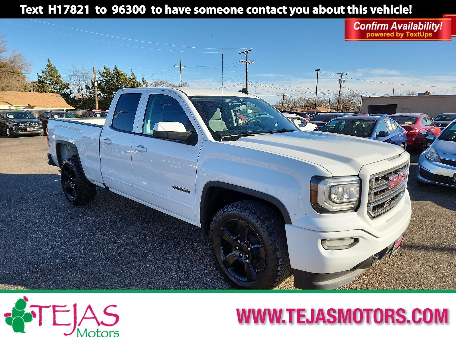 2016 WHITE GMC Sierra 1500 Base Double Cab 2WD (1GTR1LEH8GZ) with an ENGINE, 4.3L ECOTEC3 V6 WITH ACTIVE FUEL MANAGEMENT engine, located at 4110 Avenue Q, Lubbock, 79412, 33.556553, -101.855820 - 02/08/2024 INSPECTION AND KEY IN ENVELOPE GOD - Photo #0