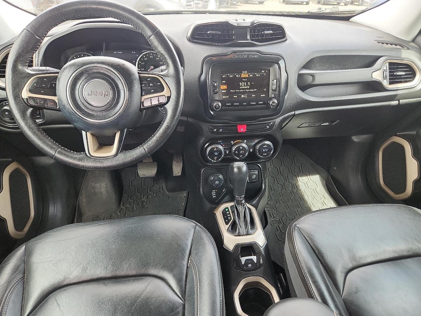 2016 Granite Crystal Metallic Clearcoat - PAU /Black - X9 Jeep Renegade Limited (ZACCJBDT6GP) with an Tigershark MultiAir 2.4L I-4 variable valve control, regular unleaded, engine with 180HP engine, located at 4110 Avenue Q, Lubbock, 79412, 33.556553, -101.855820 - Photo#6