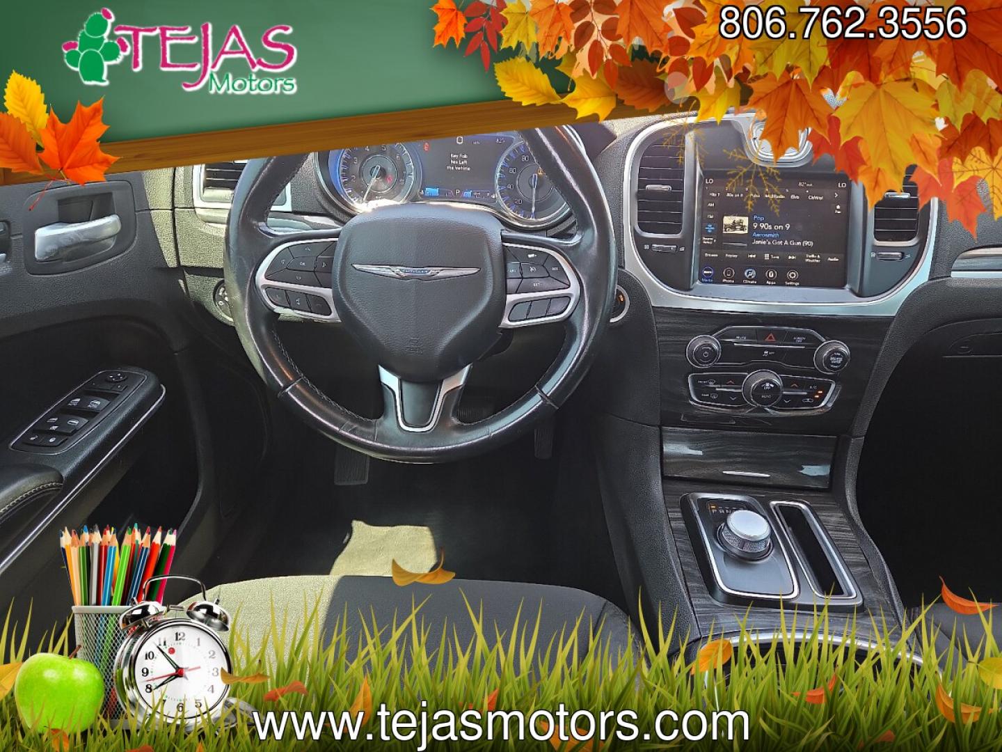 2018 Ocean Blue Metallic Clearcoat - PBM /Black - X9 Chrysler 300 Touring (2C3CCAAG2JH) with an Pentastar 3.6L V-6 DOHC, variable valve control, regular unleaded, engine with 292HP engine, located at 4110 Avenue Q, Lubbock, 79412, 33.556553, -101.855820- Photo#7