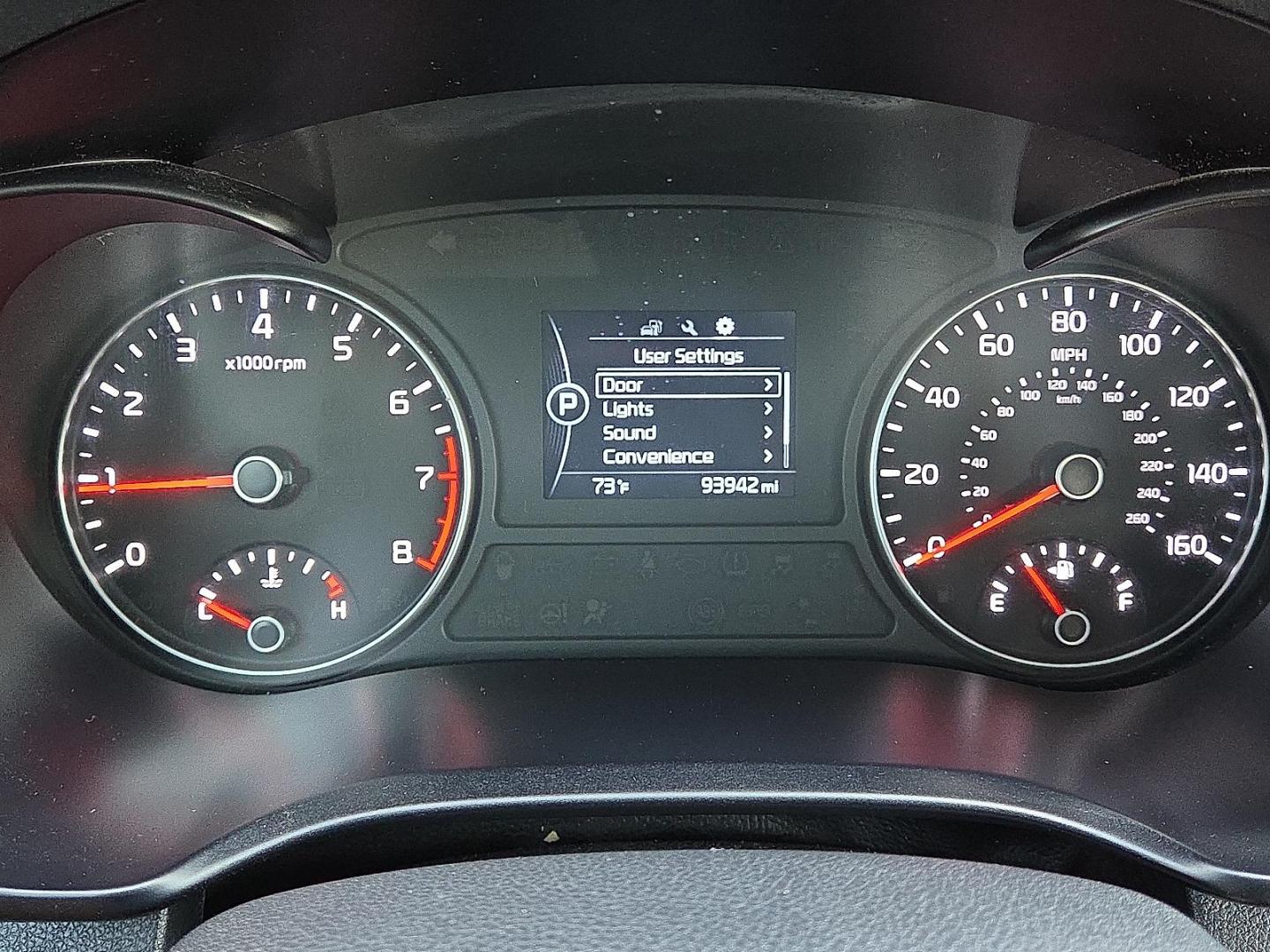 2016 Titanium Gray - IM /Black - WK Kia Optima EX (5XXGU4L33GG) with an Theta II 2.4L I-4 gasoline direct injection, DOHC, CVVT variable valve control, regular unleaded, engine with 185HP engine, located at 4110 Avenue Q, Lubbock, 79412, 33.556553, -101.855820 - Photo#9