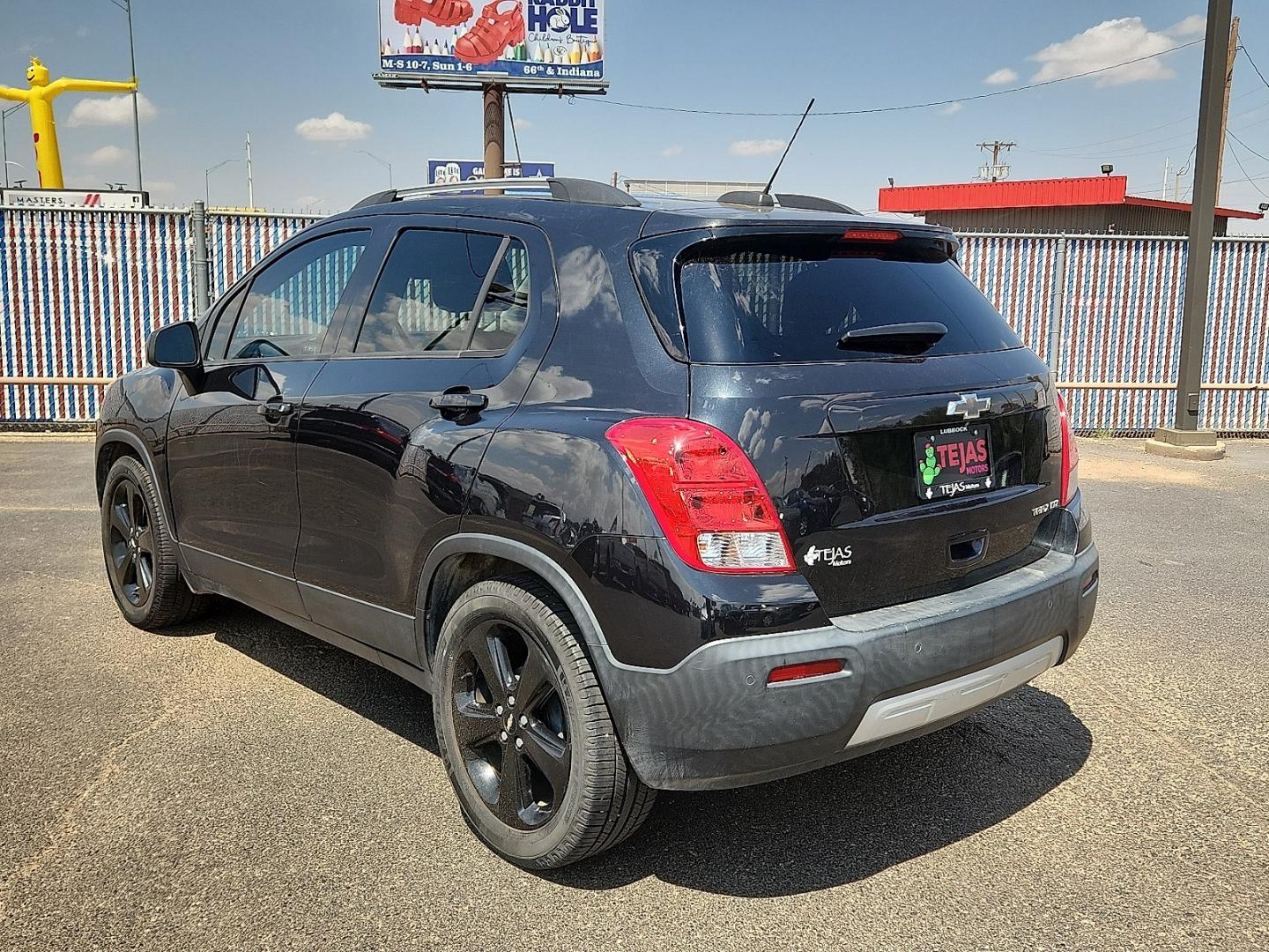 2016 Mosaic Black Metallic - GB8 /Jet Black - AEW Chevrolet Trax LTZ (KL7CJMSB6GB) with an Ecotec 1.4L I-4 DOHC, variable valve control, intercooled turbo, regular gasoline, engine with 138HP engine, located at 4110 Avenue Q, Lubbock, 79412, 33.556553, -101.855820- Photo#2