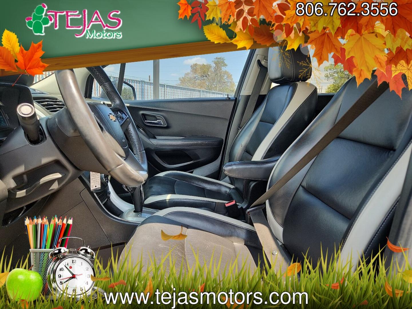 2016 Mosaic Black Metallic - GB8 /Jet Black - AEW Chevrolet Trax LTZ (KL7CJMSB6GB) with an Ecotec 1.4L I-4 DOHC, variable valve control, intercooled turbo, regular gasoline, engine with 138HP engine, located at 4110 Avenue Q, Lubbock, 79412, 33.556553, -101.855820- Photo#7