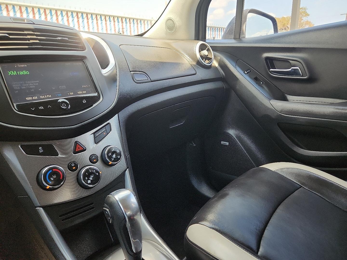 2016 Mosaic Black Metallic - GB8 /Jet Black - AEW Chevrolet Trax LTZ (KL7CJMSB6GB) with an Ecotec 1.4L I-4 DOHC, variable valve control, intercooled turbo, regular gasoline, engine with 138HP engine, located at 4110 Avenue Q, Lubbock, 79412, 33.556553, -101.855820- Photo#11