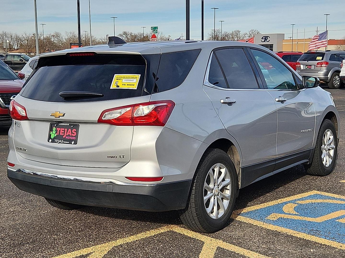 2019 SILVER /Black Chevrolet Equinox LT (2GNAXUEV5K6) with an 1.5L I-4 gasoline direct injection, DOHC, VVT variable valve control, intercooled turbo, regular unleaded, engine with 170HP engine, located at 4110 Avenue Q, Lubbock, 79412, 33.556553, -101.855820 - 02/17/2026 KEY IN ENVELOPE GOD - Photo#1