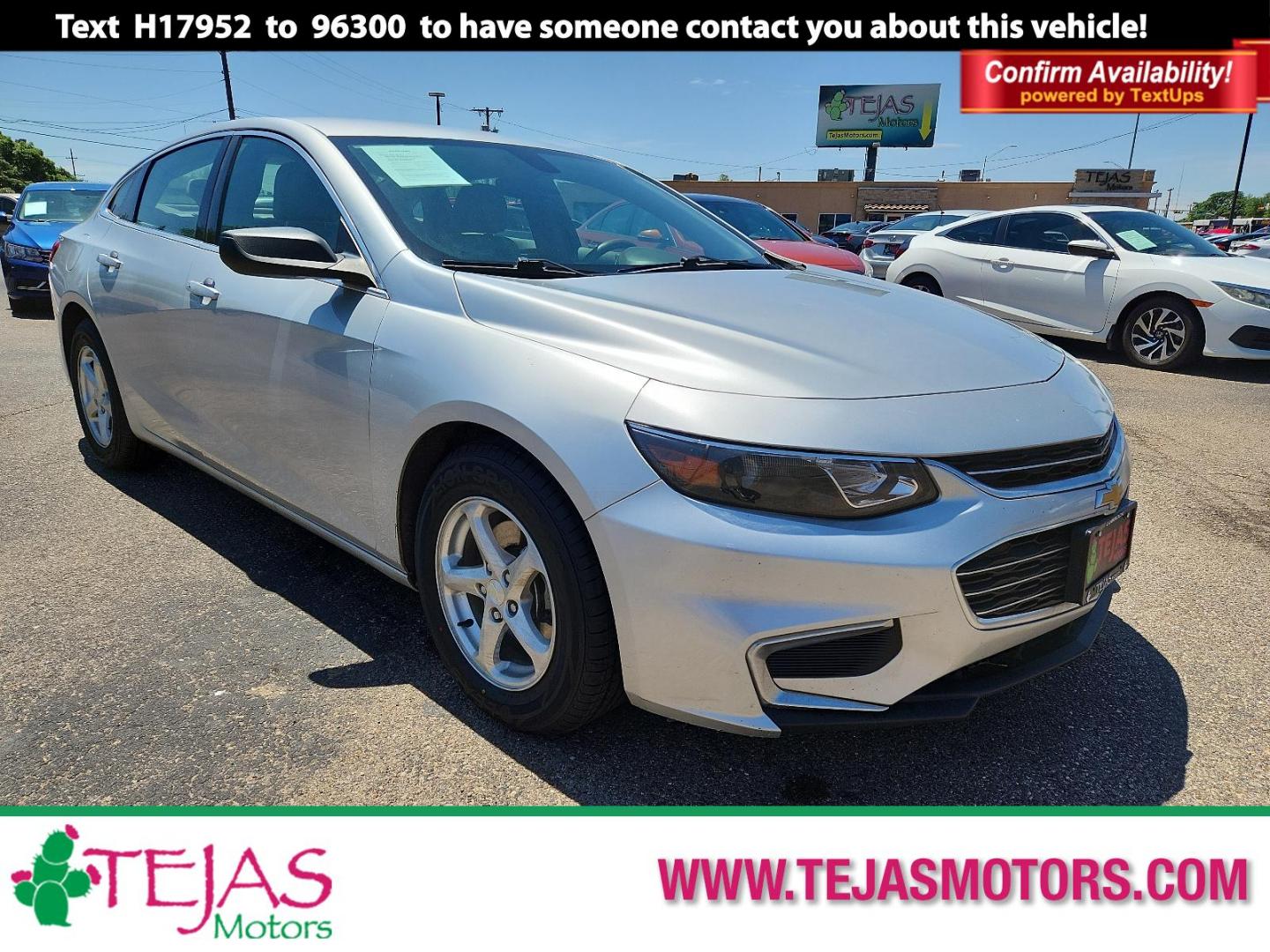 2018 SILVER /Dark Atmosphere/Medium Ash Gray - H1H Chevrolet Malibu 1LS (1G1ZB5ST1JF) with an ECOTEC 1.5L I-4 gasoline direct injection, DOHC, VVT variable valve control, intercooled turbo, regular unleaded, engine with 160HP engine, located at 4110 Avenue Q, Lubbock, 79412, 33.556553, -101.855820 - 05/04/2024 inspection in envelope god 05/15/2024 KEY IN ENVELOPE GOD - Photo#0