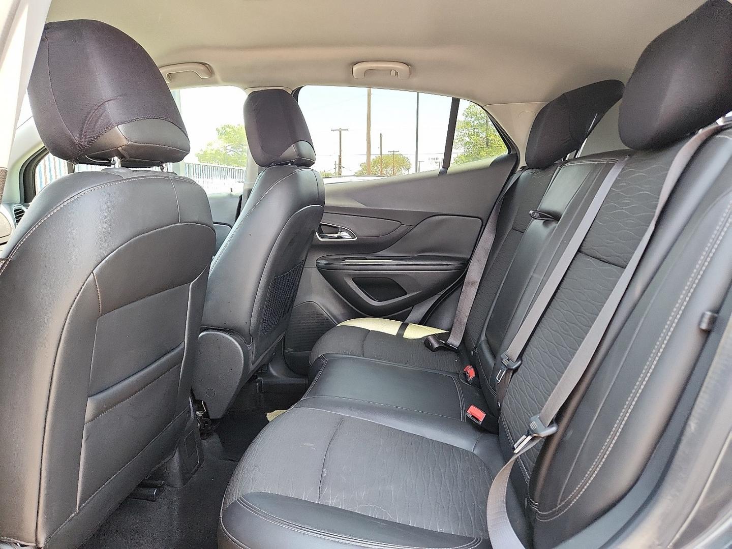 2016 Carbon Black Metallic - GAR /Ebony - AFN Buick Encore (KL4CJASB2GB) with an Ecotec 1.4L I-4 DOHC, variable valve control, intercooled turbo, regular unleaded, engine with 138HP engine, located at 4110 Avenue Q, Lubbock, 79412, 33.556553, -101.855820- Photo#5