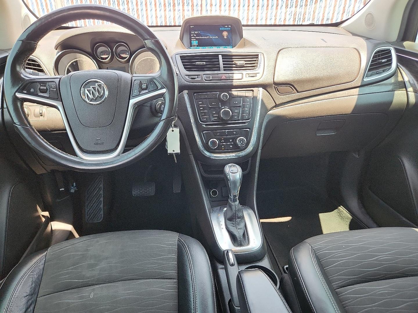 2016 Carbon Black Metallic - GAR /Ebony - AFN Buick Encore (KL4CJASB2GB) with an Ecotec 1.4L I-4 DOHC, variable valve control, intercooled turbo, regular unleaded, engine with 138HP engine, located at 4110 Avenue Q, Lubbock, 79412, 33.556553, -101.855820- Photo#6
