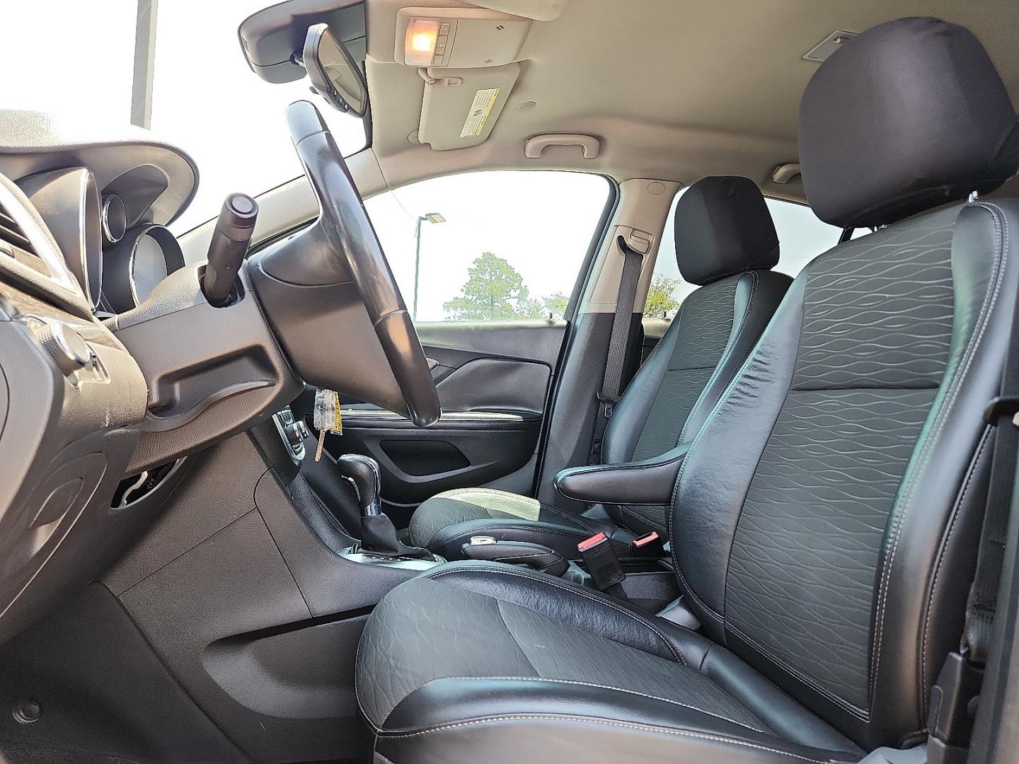 2016 Carbon Black Metallic - GAR /Ebony - AFN Buick Encore (KL4CJASB2GB) with an Ecotec 1.4L I-4 DOHC, variable valve control, intercooled turbo, regular unleaded, engine with 138HP engine, located at 4110 Avenue Q, Lubbock, 79412, 33.556553, -101.855820- Photo#7