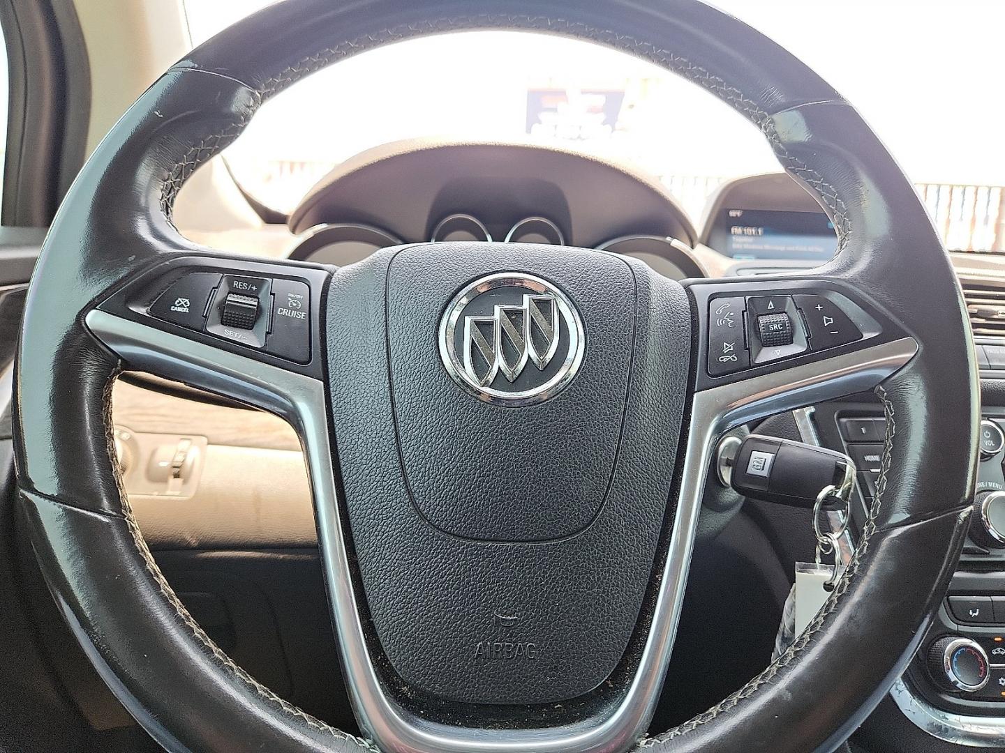 2016 Carbon Black Metallic - GAR /Ebony - AFN Buick Encore (KL4CJASB2GB) with an Ecotec 1.4L I-4 DOHC, variable valve control, intercooled turbo, regular unleaded, engine with 138HP engine, located at 4110 Avenue Q, Lubbock, 79412, 33.556553, -101.855820- Photo#10