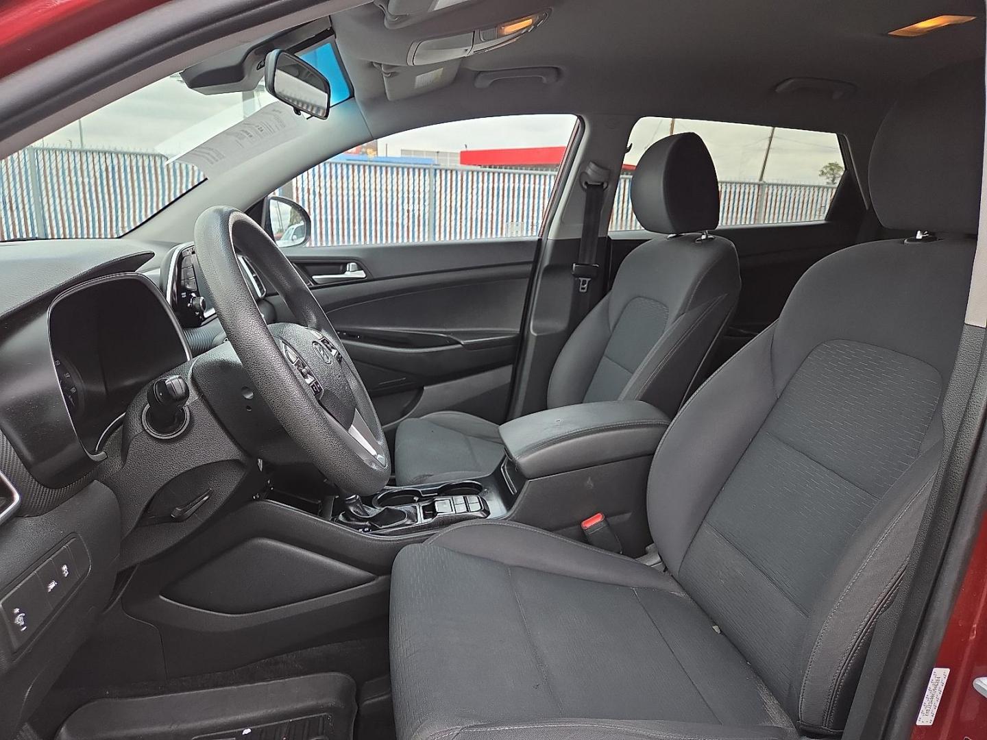 2019 Gemstone Red - R5R /Black - TRY Hyundai Tucson SE (KM8J23A40KU) with an Nu 2L I-4 gasoline direct injection, DOHC, D-CVVT variable valve control, regular unleaded, engine with 161HP engine, located at 4110 Avenue Q, Lubbock, 79412, 33.556553, -101.855820 - Photo#9