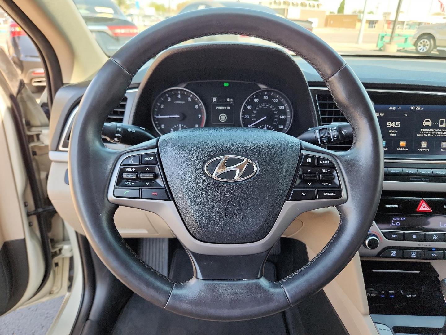 2018 TAN Hyundai Elantra Value Edition (KMHD84LF4JU) with an Nu 2L I-4 DOHC, D-CVVT variable valve control, regular unleaded, engine with 147HP engine, located at 4110 Avenue Q, Lubbock, 79412, 33.556553, -101.855820 - Photo#10