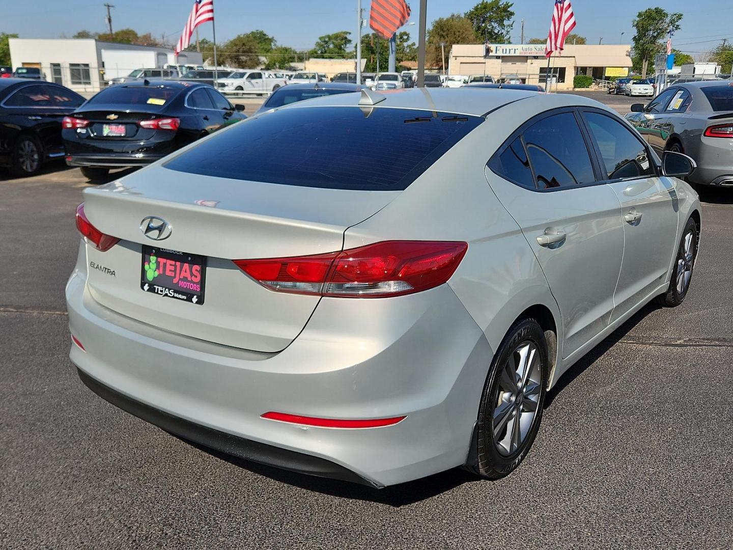 2018 TAN Hyundai Elantra Value Edition (KMHD84LF4JU) with an Nu 2L I-4 DOHC, D-CVVT variable valve control, regular unleaded, engine with 147HP engine, located at 4110 Avenue Q, Lubbock, 79412, 33.556553, -101.855820 - Photo#1