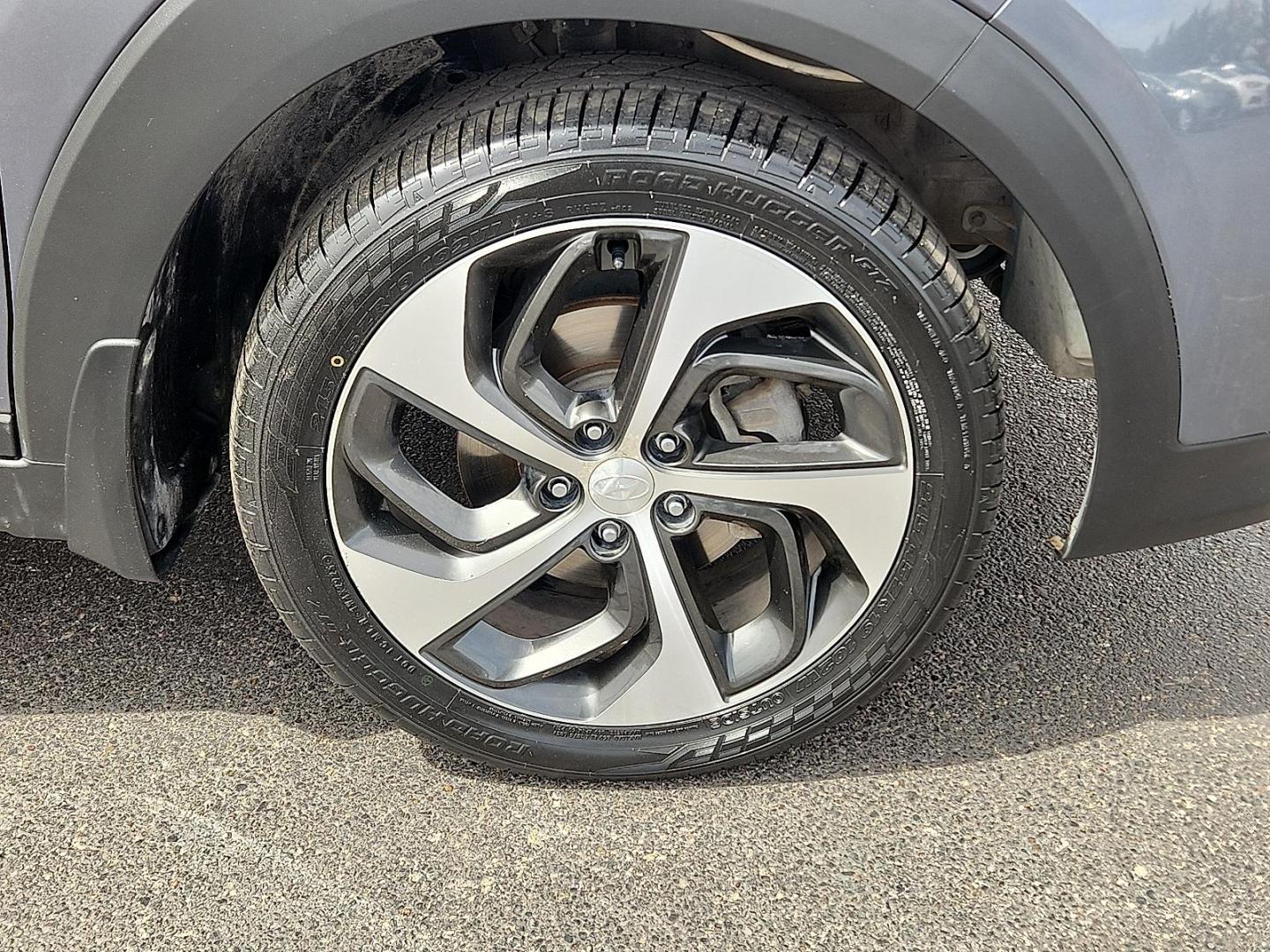 2016 Coliseum Grey - Z5G /Gray - TGG Hyundai Tucson Sport (KM8J33A20GU) with an 1.6L I-4 gasoline direct injection, DOHC, variable valve control, intercooled turbo, regular unleaded, engine with 175HP engine, located at 4110 Avenue Q, Lubbock, 79412, 33.556553, -101.855820 - Photo#4