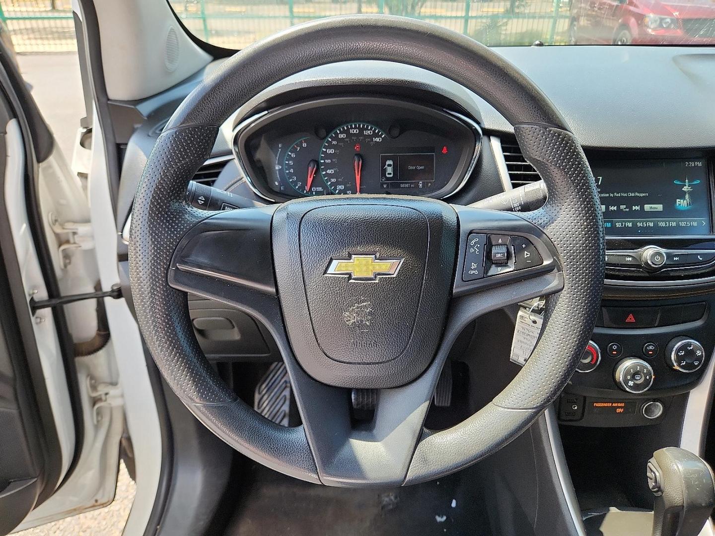 2017 Summit White - GAZ /Jet Black - AFJ Chevrolet Trax LS (KL7CJKSB0HB) with an Ecotec 1.4L I-4 DOHC, variable valve control, intercooled turbo, regular unleaded, engine with 138HP engine, located at 4110 Avenue Q, Lubbock, 79412, 33.556553, -101.855820 - Photo#10