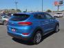 2018 Caribbean Blue - R5U /Black - TRY Hyundai Tucson SEL (KM8J33A41JU) with an Nu 2L I-4 gasoline direct injection, DOHC, D-CVVT variable valve control, regular unleaded, engine with 164HP engine, located at 4110 Avenue Q, Lubbock, 79412, 33.556553, -101.855820 - Photo#2