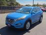 2018 Caribbean Blue - R5U /Black - TRY Hyundai Tucson SEL (KM8J33A41JU) with an Nu 2L I-4 gasoline direct injection, DOHC, D-CVVT variable valve control, regular unleaded, engine with 164HP engine, located at 4110 Avenue Q, Lubbock, 79412, 33.556553, -101.855820 - Photo#4